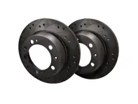 Black Diamond CROSS DRILLED & GROOVED 高性能后刹车盘。保时捷 924 / 928 / 944 - KBD 2152, KBD2152